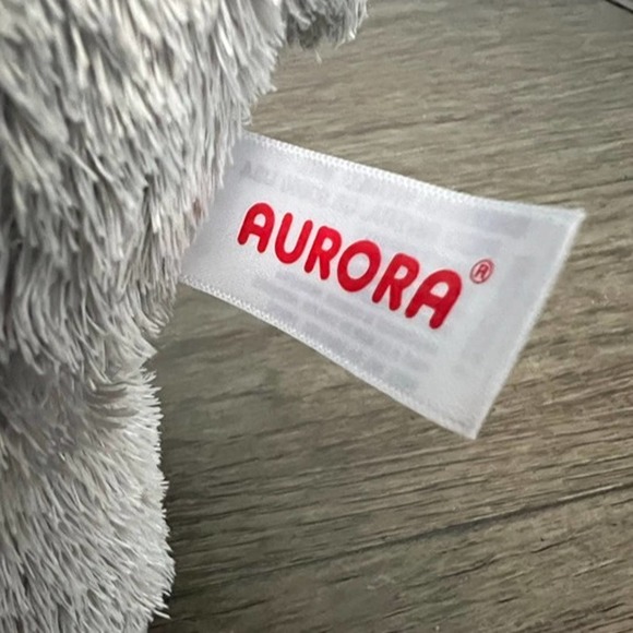 Aurora Baby Grey Elephant Plush 6" - Picture 5 of 5
